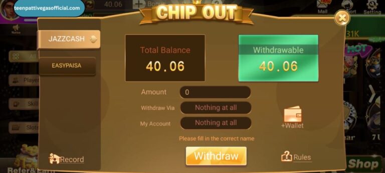 3 Patti Vegas Refer and Earn